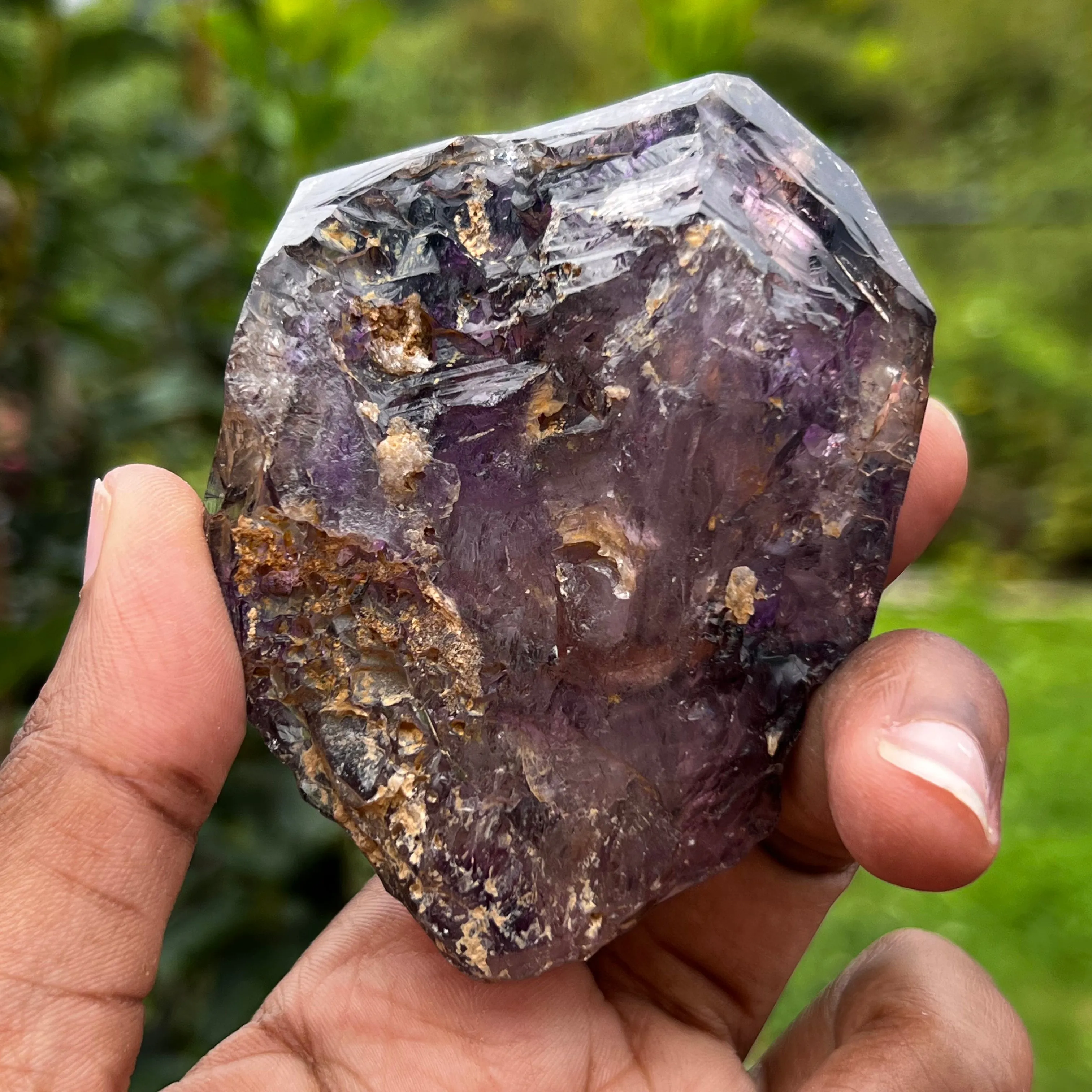 Gorgeous Skeletal Shangaan Amethyst Crystal with Hematite Inclusions From Zimbabwe
