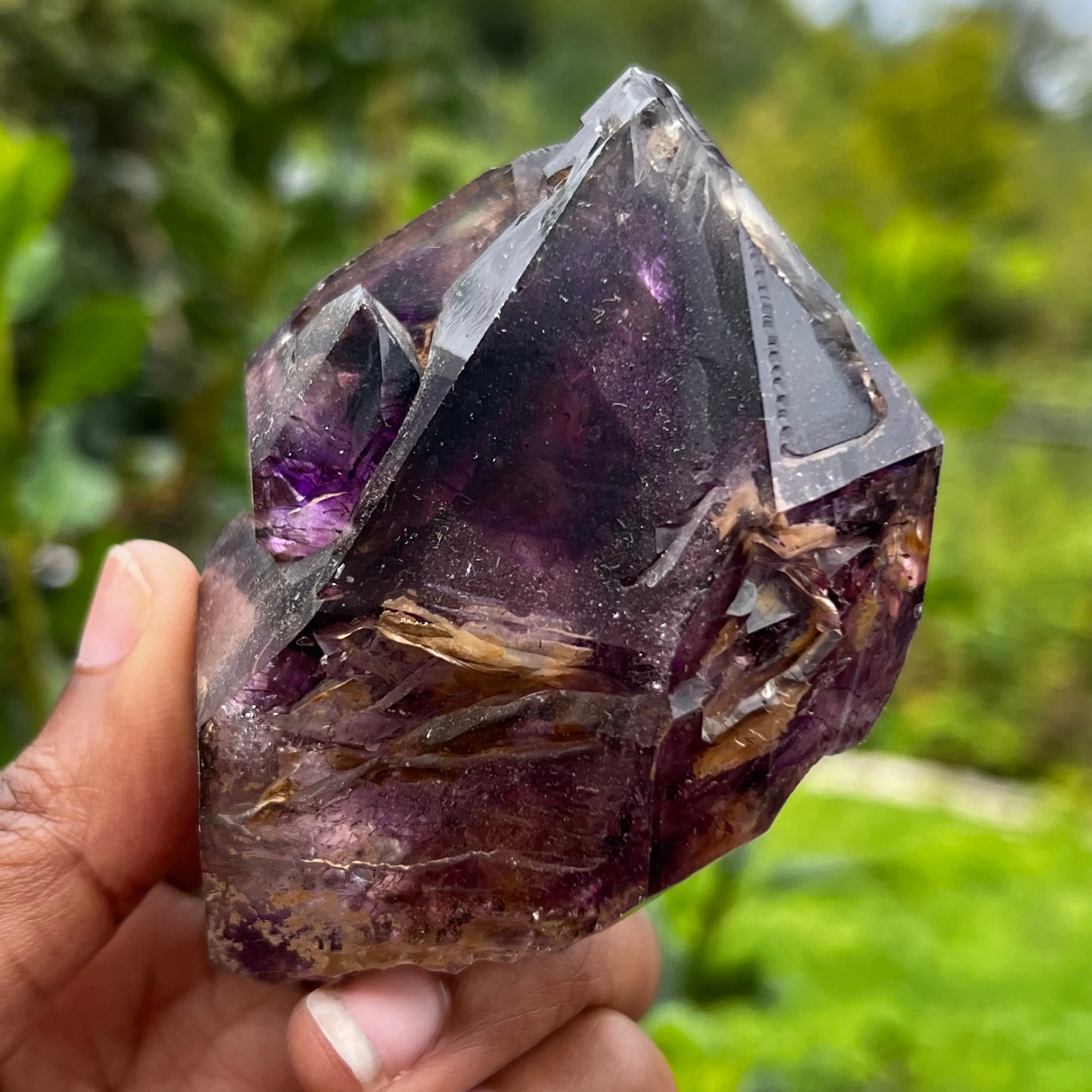 Gorgeous Skeletal Shangaan Amethyst Crystal with Hematite Inclusions From Zimbabwe