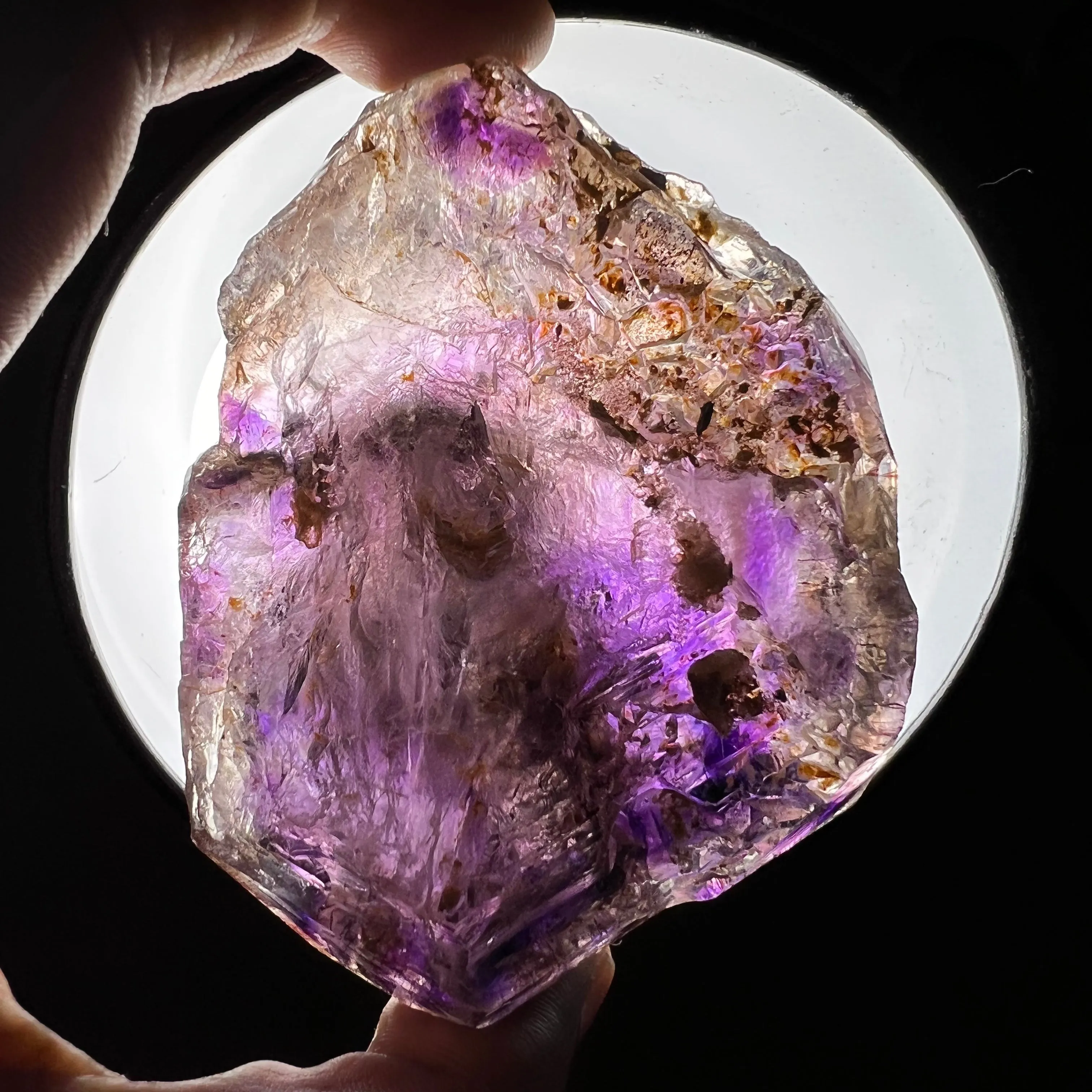 Gorgeous Skeletal Shangaan Amethyst Crystal with Hematite Inclusions From Zimbabwe