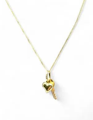 HEART AND KEY NECKLACE