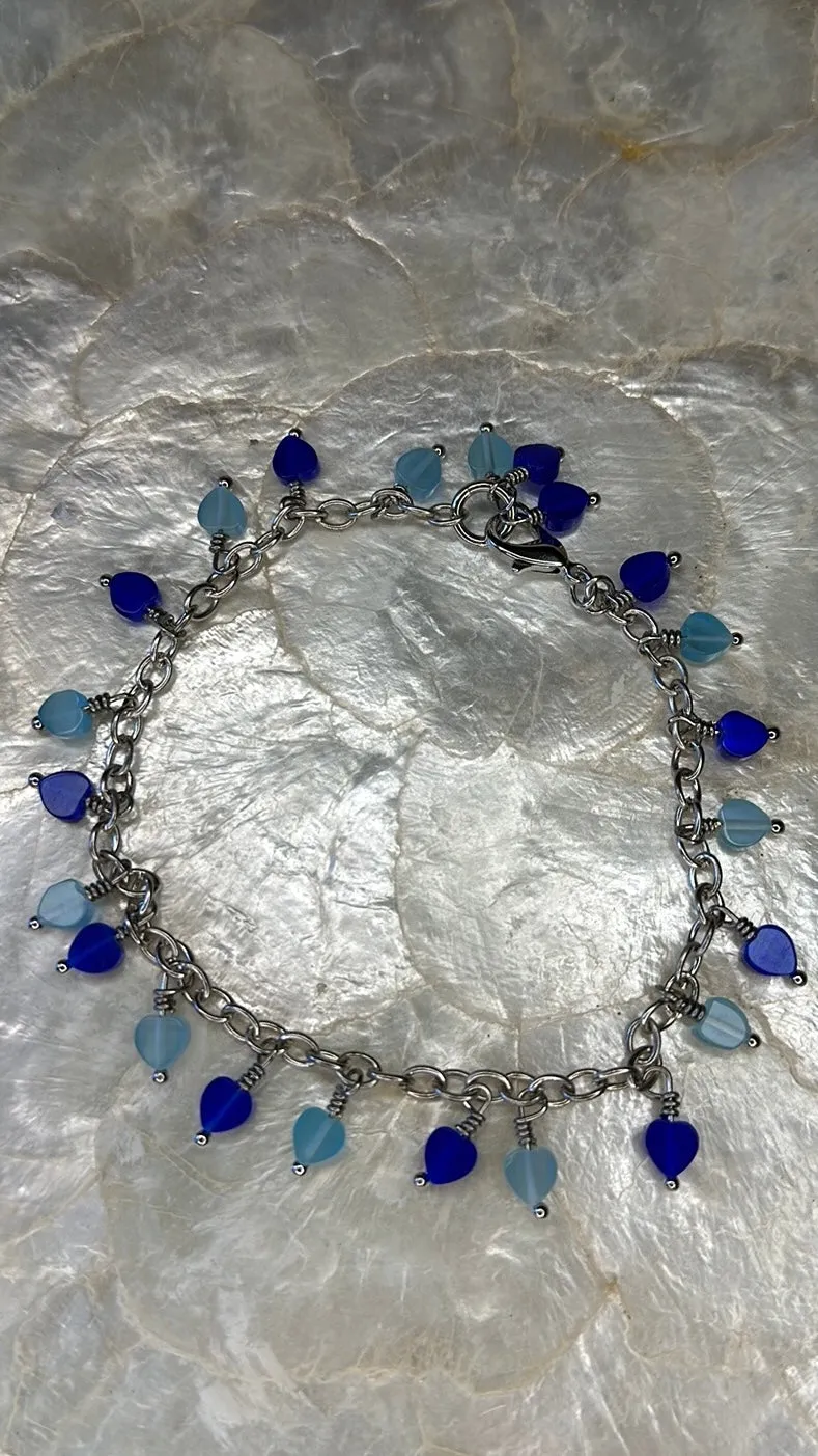 Heart charm bracelet / anklet