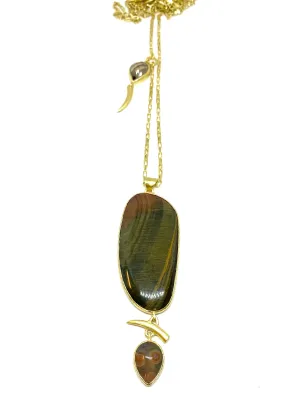 Heather Benjamin Tigers Eye Necklace