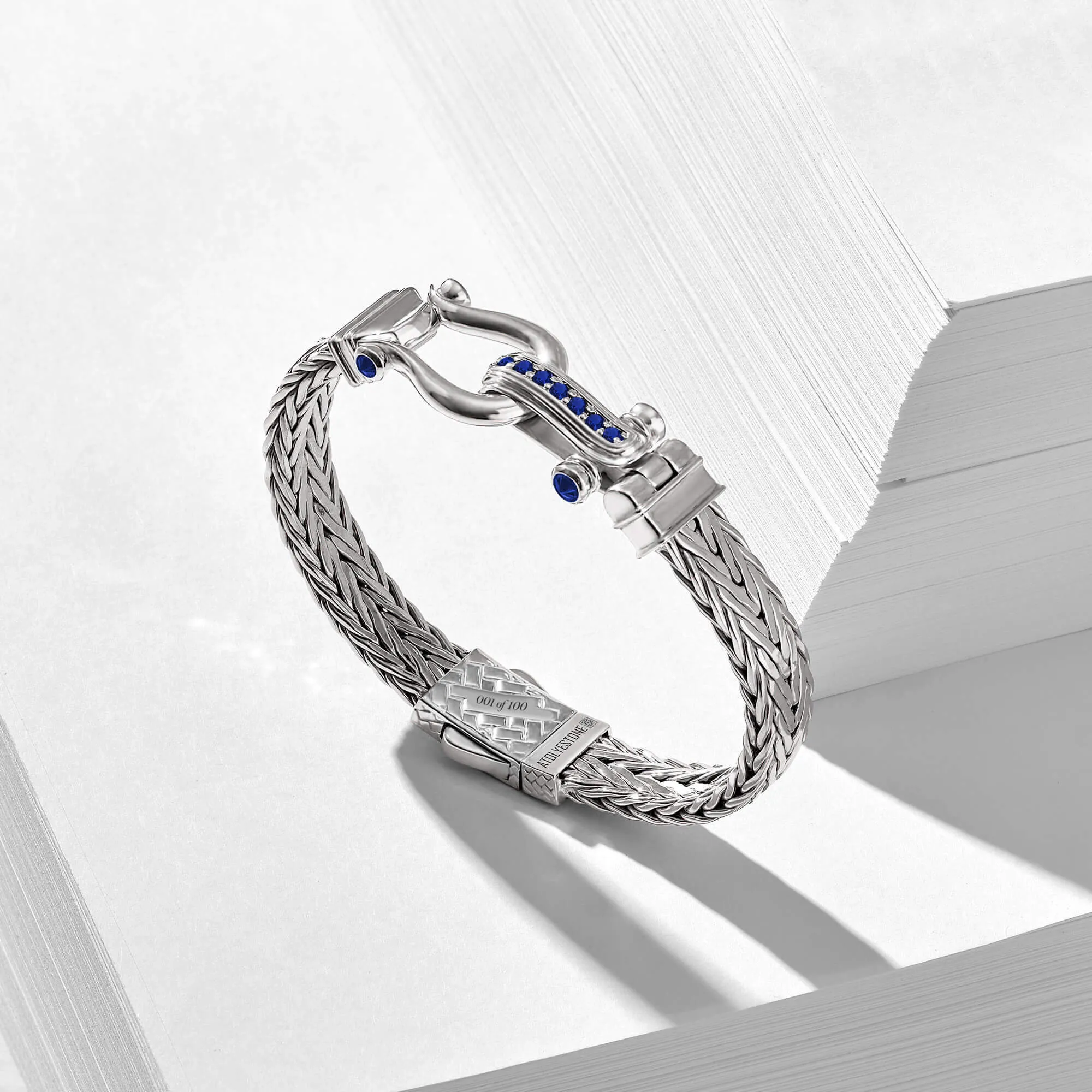 Iconic Sapphire Woven Bangle