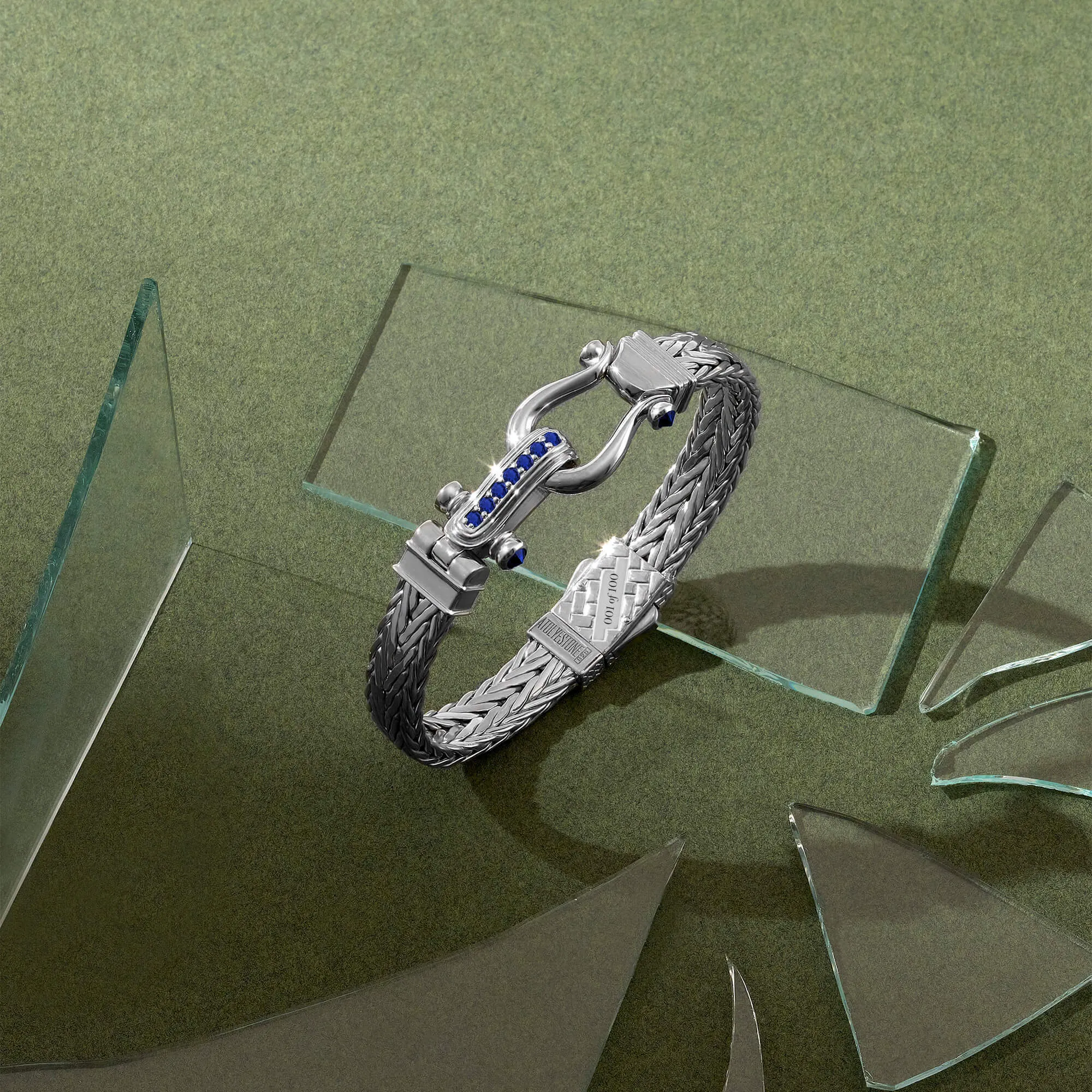 Iconic Sapphire Woven Bangle