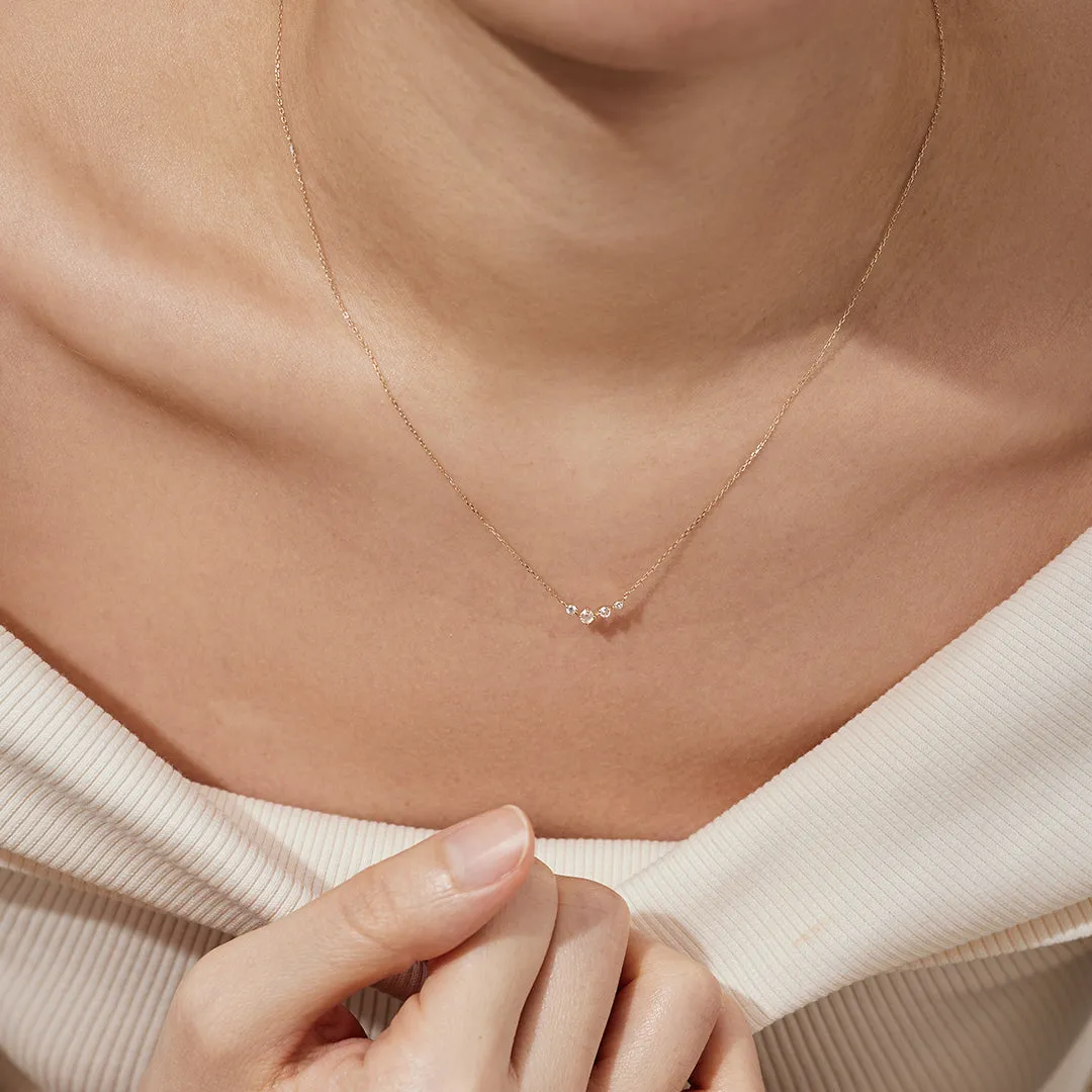 JEAN | Rose Cut White Sapphire Necklace