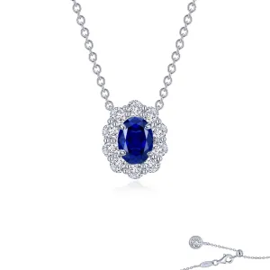 Lafonn Kaleidoscope Oval Sapphire #34 Sap Necklace SYN013SP20