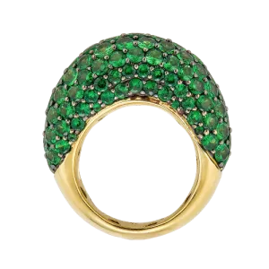 Large Dome Ring in Tsavorite