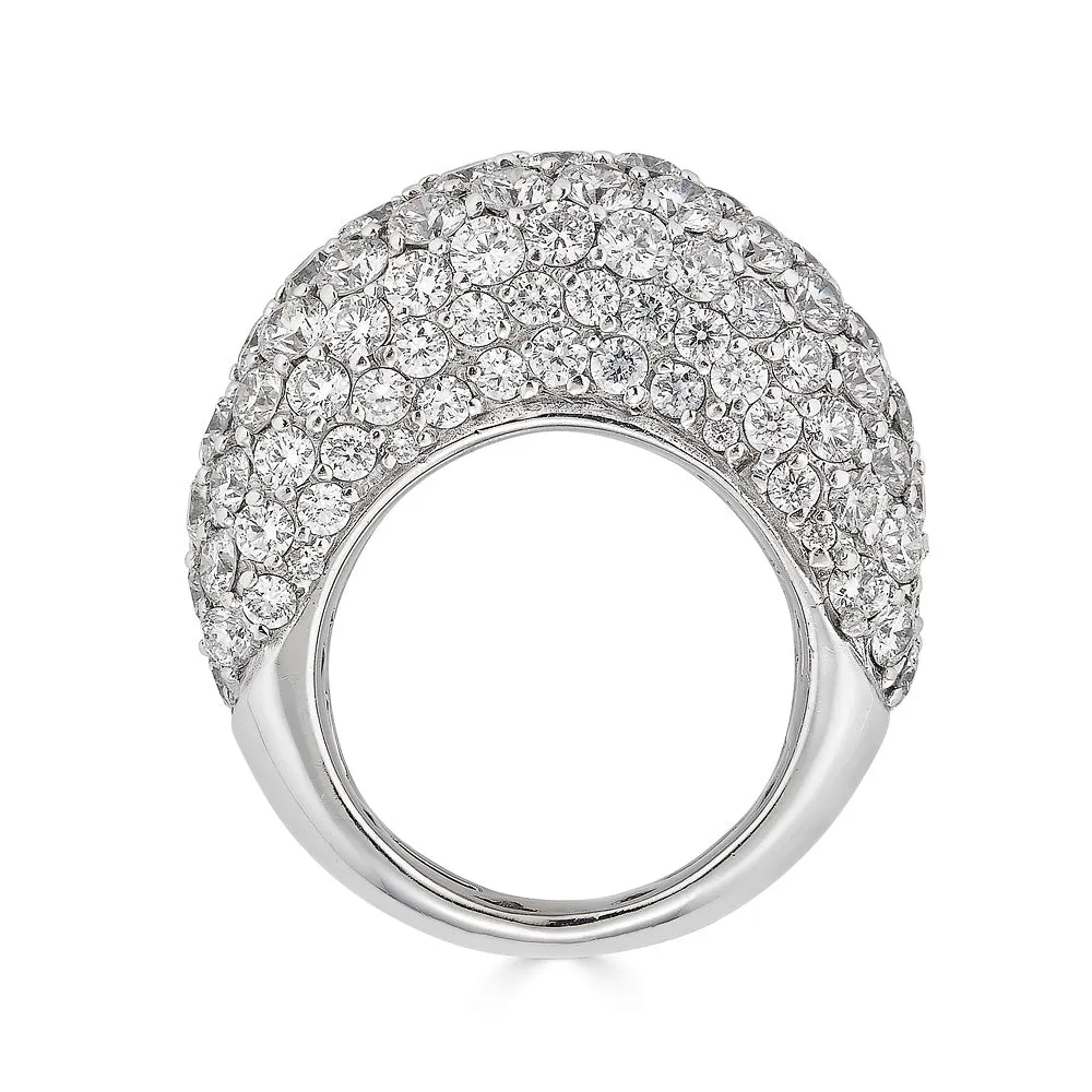 Large Dome Ring in White
