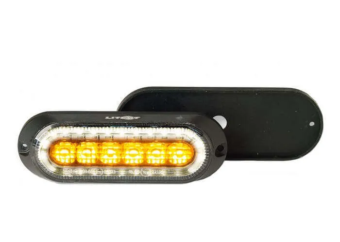 LED Strobe with Built-In Flood Work Light
