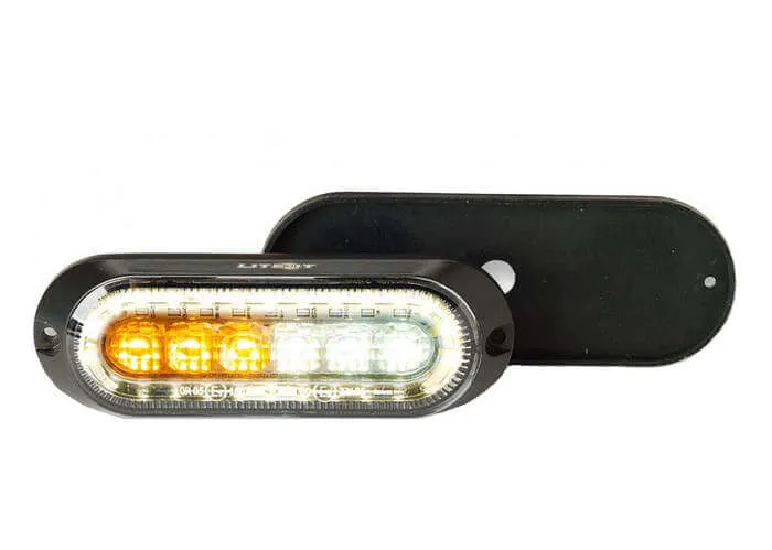 LED Strobe with Built-In Flood Work Light
