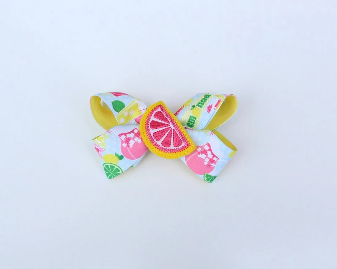 Lemonade Hair Bow I The Enchanted Magnolia