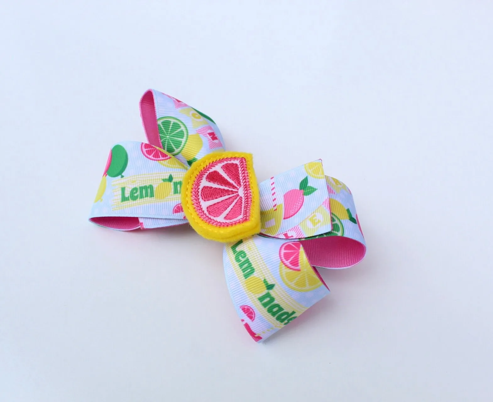 Lemonade Hair Bow I The Enchanted Magnolia