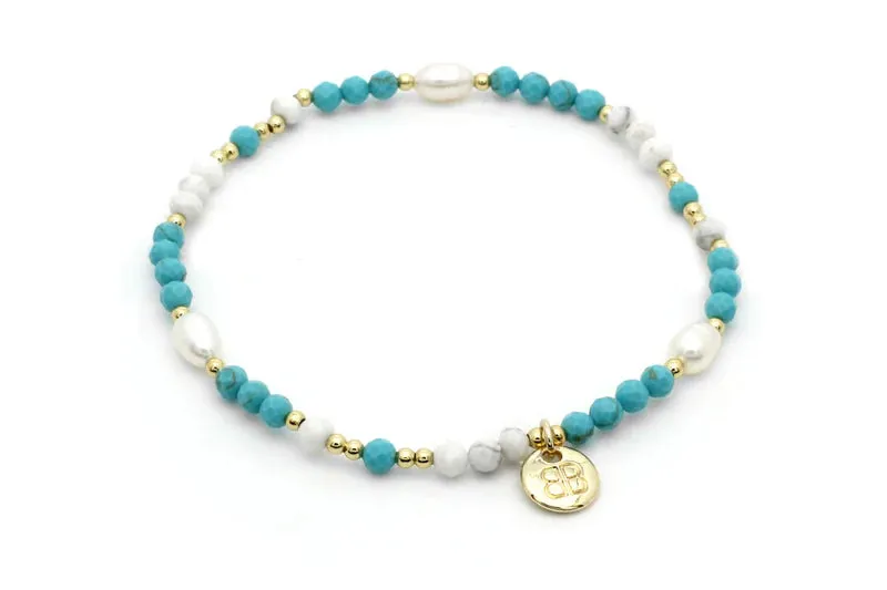 MANASSA BLUE GOLD BRACELET