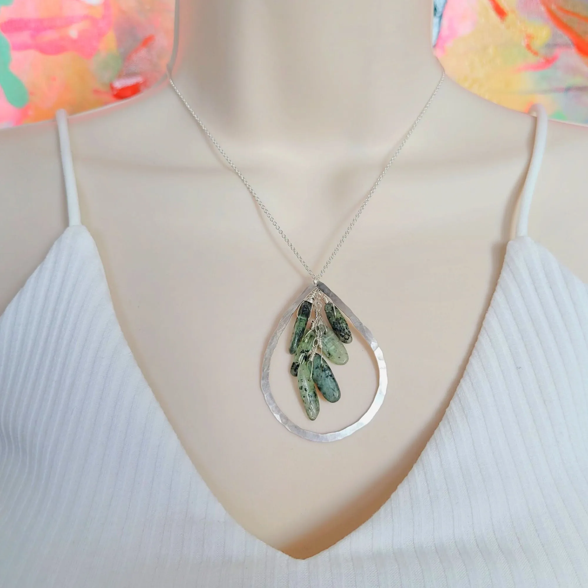 Mediterranean Necklace • Green Quartz
