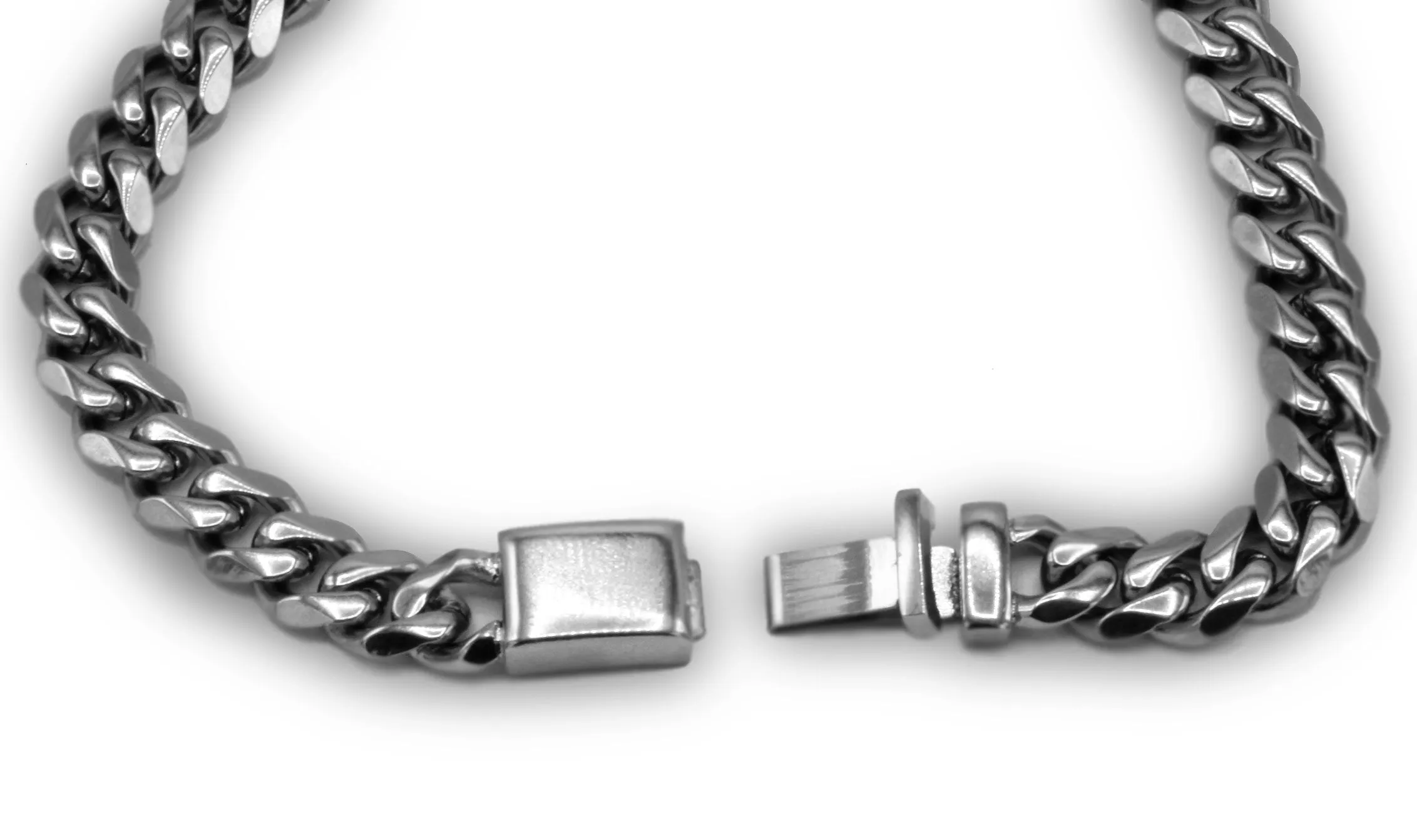 Miami Cuban Link Chain Bracelet Stainless Steel