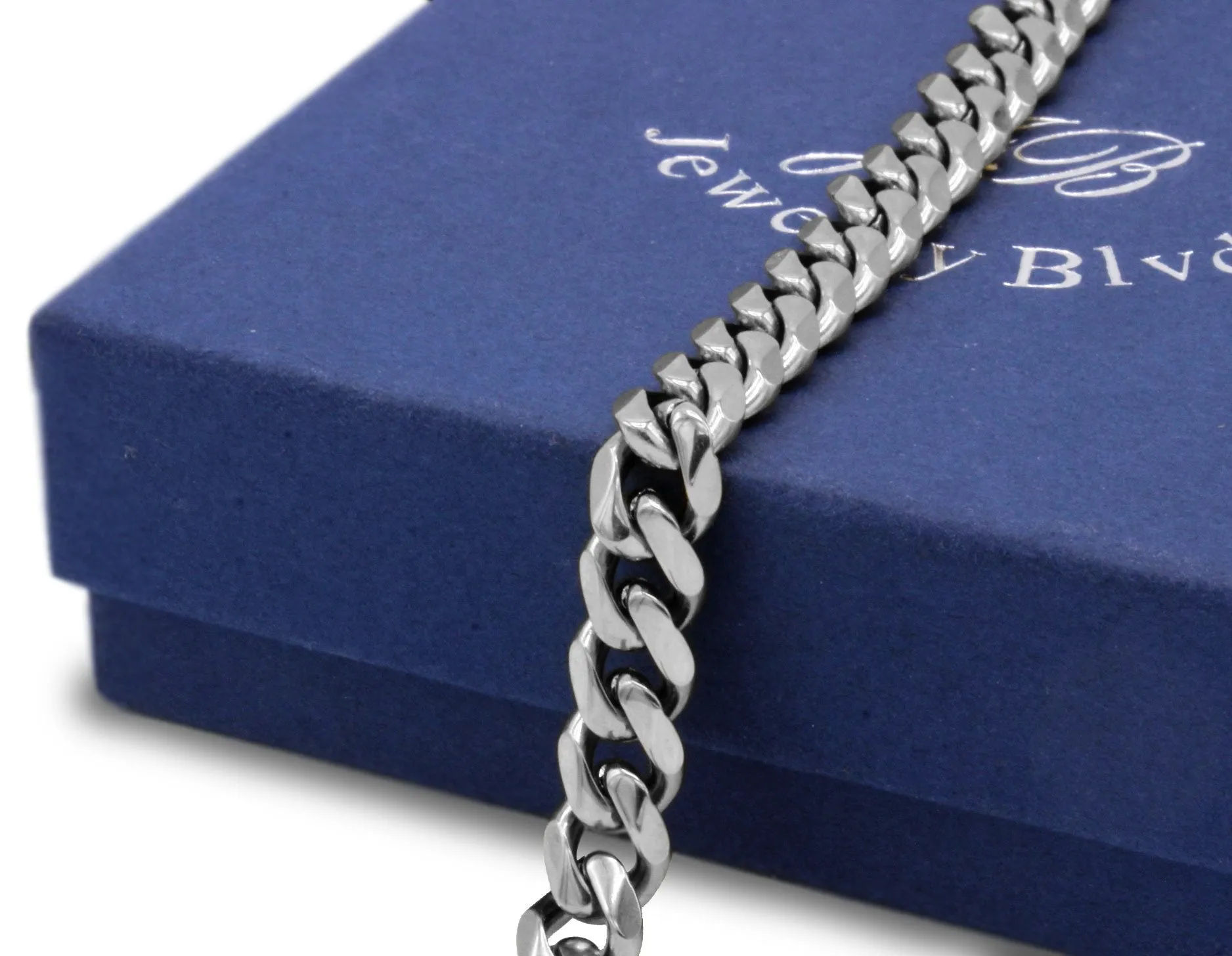 Miami Cuban Link Chain Bracelet Stainless Steel