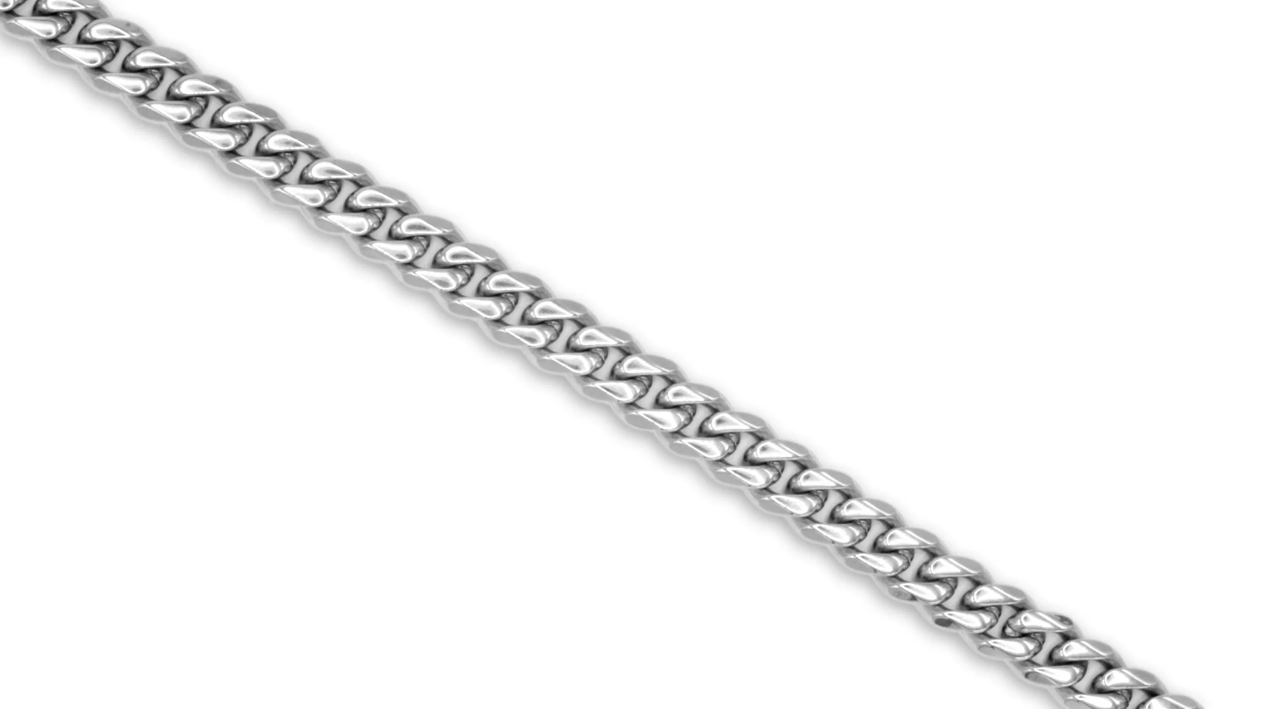 Miami Cuban Link Chain Bracelet Stainless Steel