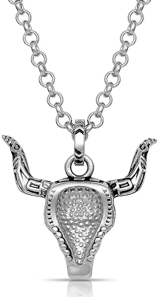 Montana Silversmiths Sky Touched Steer Head Necklace
