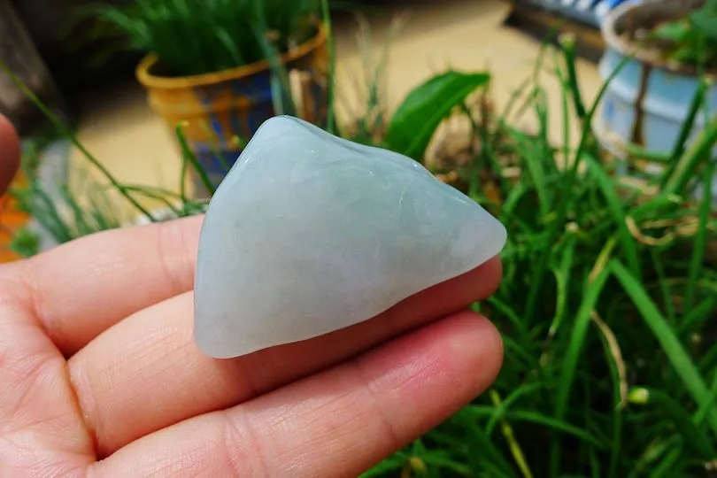 Natural Jade Rough Jadeite Raw (43g,4.3X3.3X2.6cm)