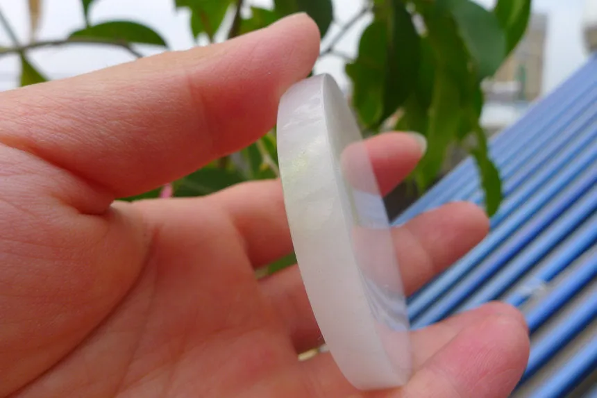 Natural Jade Rough Jadeite Raw (66g,5.7X5.7X0.8cm)