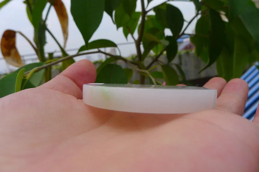 Natural Jade Rough Jadeite Raw (66g,5.7X5.7X0.8cm)