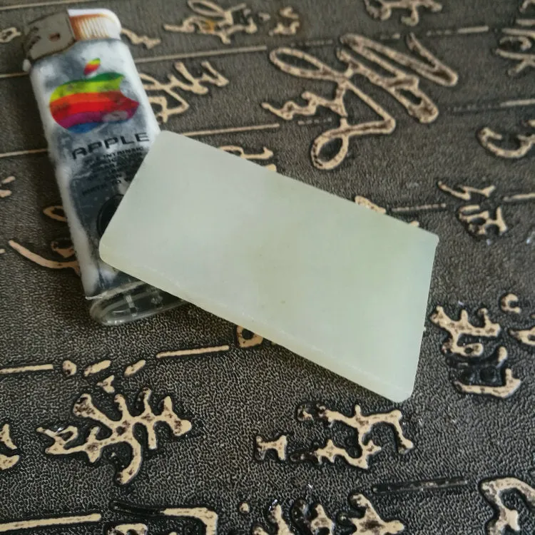 Natural Kunlun Jade Rough Nephrite Raw (27g, 5.5X2.8X0.5cm)