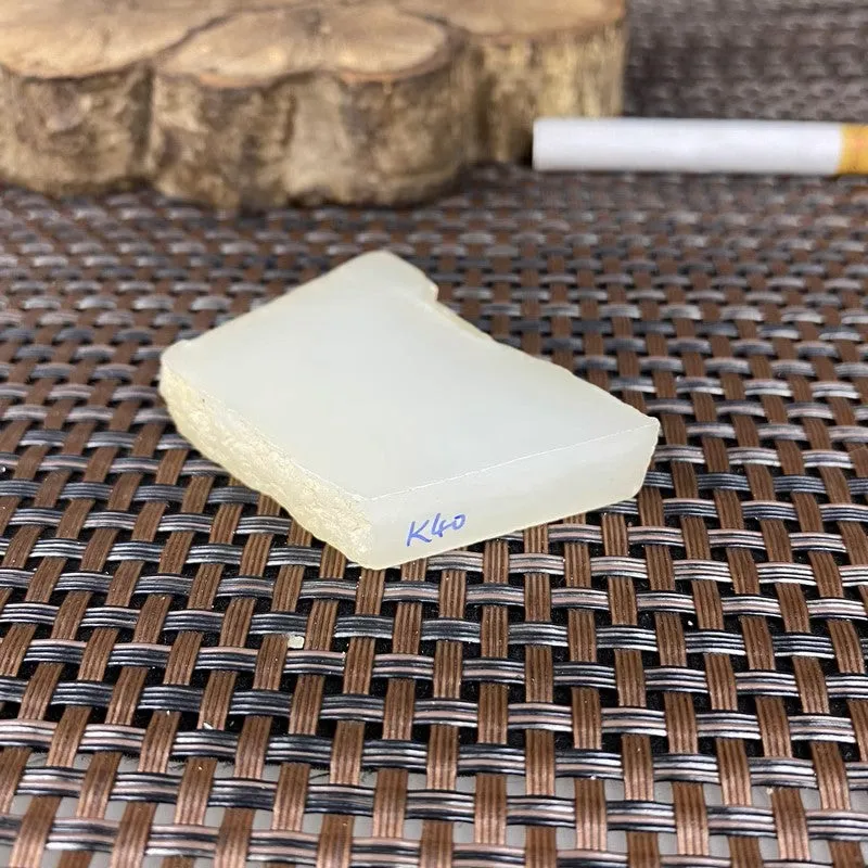 Natural Kunlun Jade Rough Nephrite Raw (33g,4.4X2.7X0.9cm)