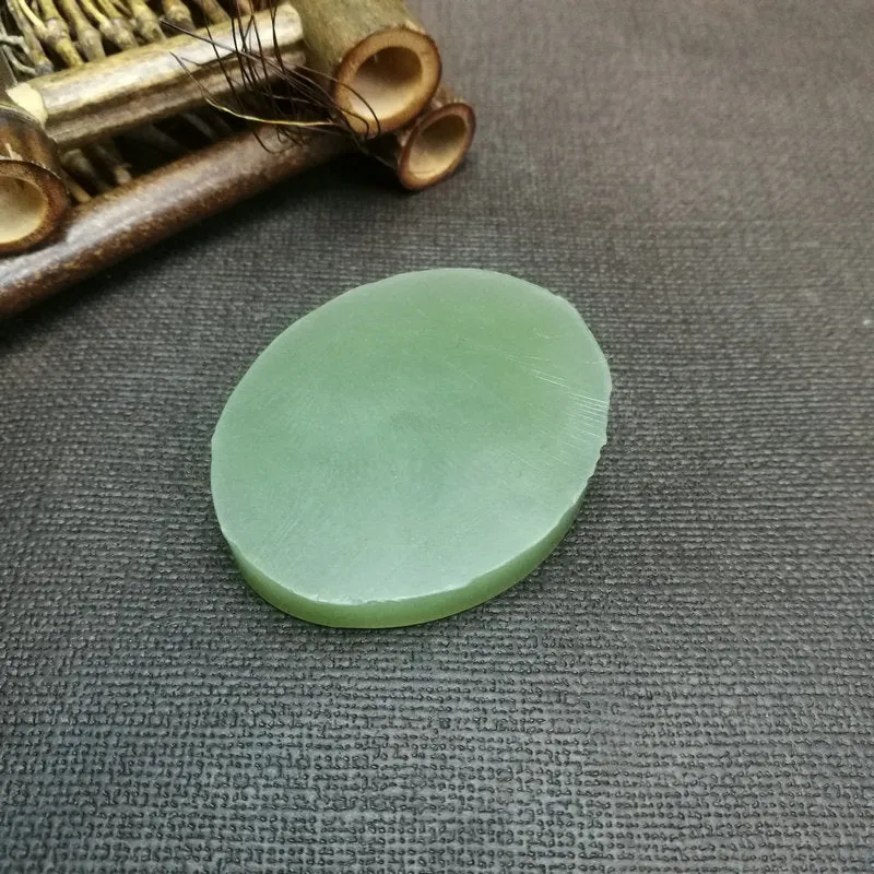 Natural Kunlun Jade Rough Nephrite Raw (51g, 5x4x1.2cm)