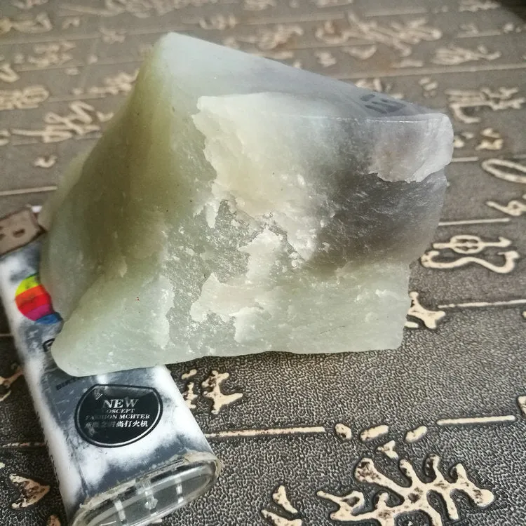 Natural Kunlun Jade Rough Nephrite Raw S-(177g, 8.5X4.5X2.5cm)