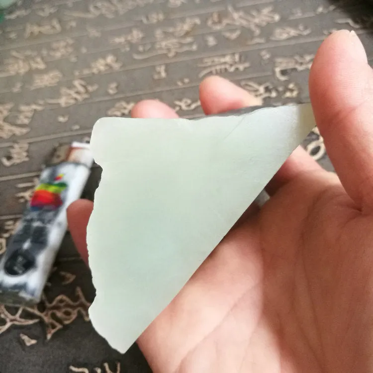 Natural Kunlun Jade Rough Nephrite Raw S-(177g, 8.5X4.5X2.5cm)