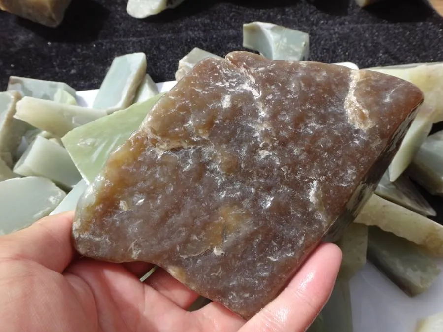 Natural Kunlun Jade Rough Nephrite Remains Raw (6kg)