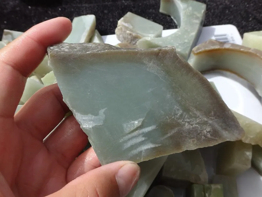 Natural Kunlun Jade Rough Nephrite Remains Raw (6kg)