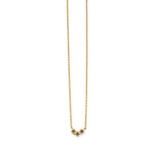 Orion Necklace, Blue Sapphire, Gold