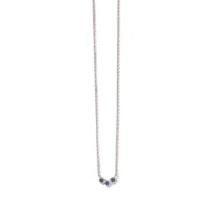 Orion Necklace, Blue Sapphire, Silver