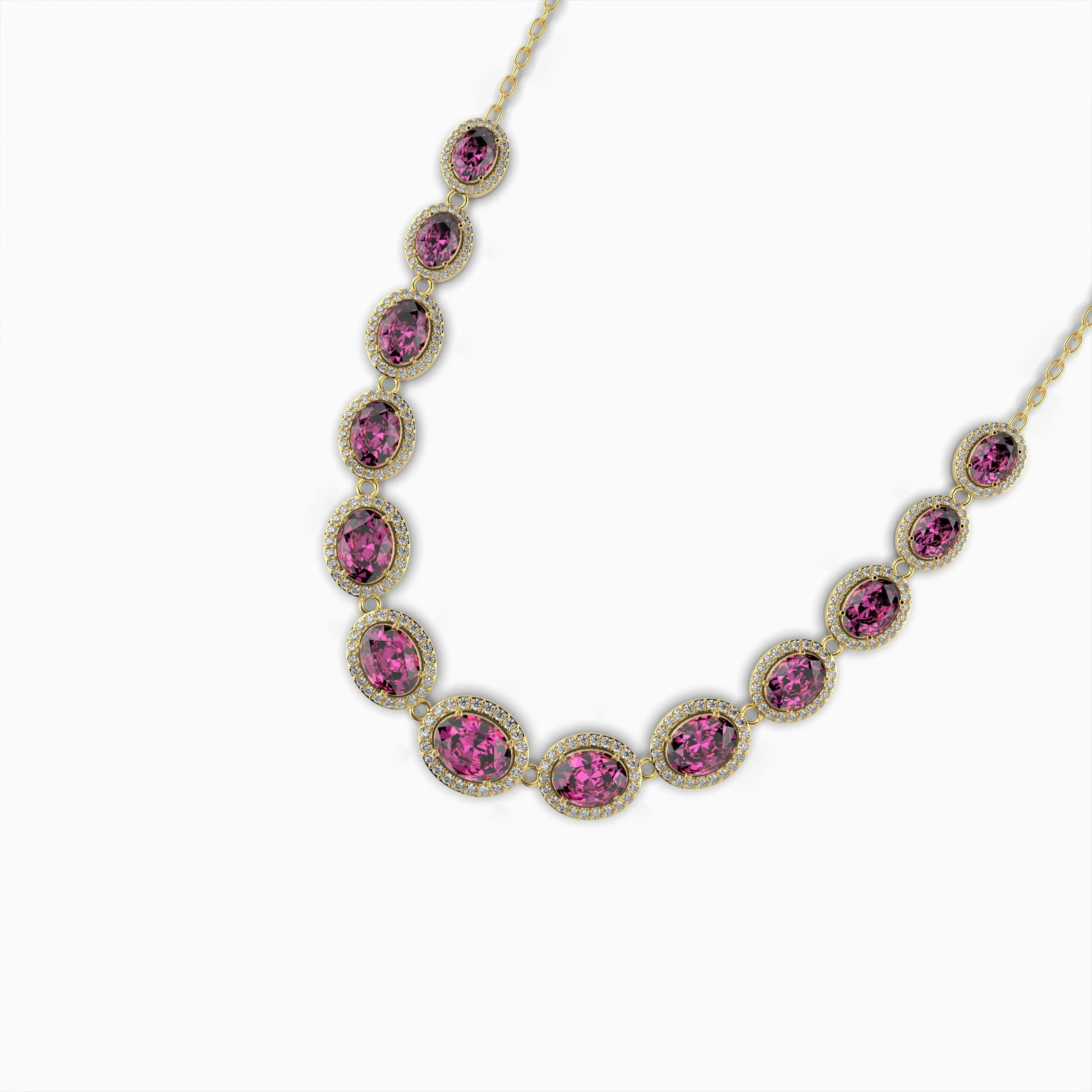 Pink Sapphire Necklace - Gala