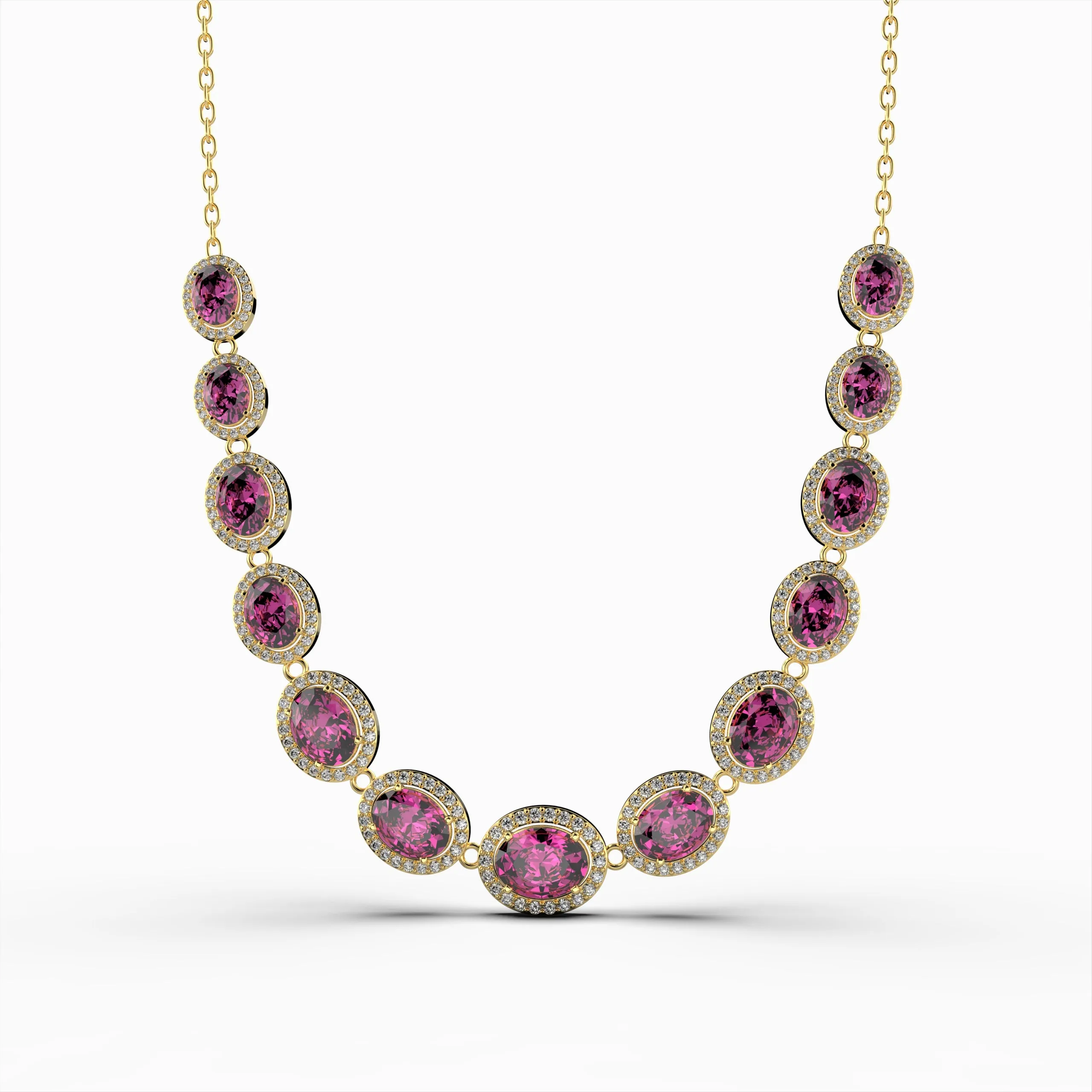 Pink Sapphire Necklace - Gala