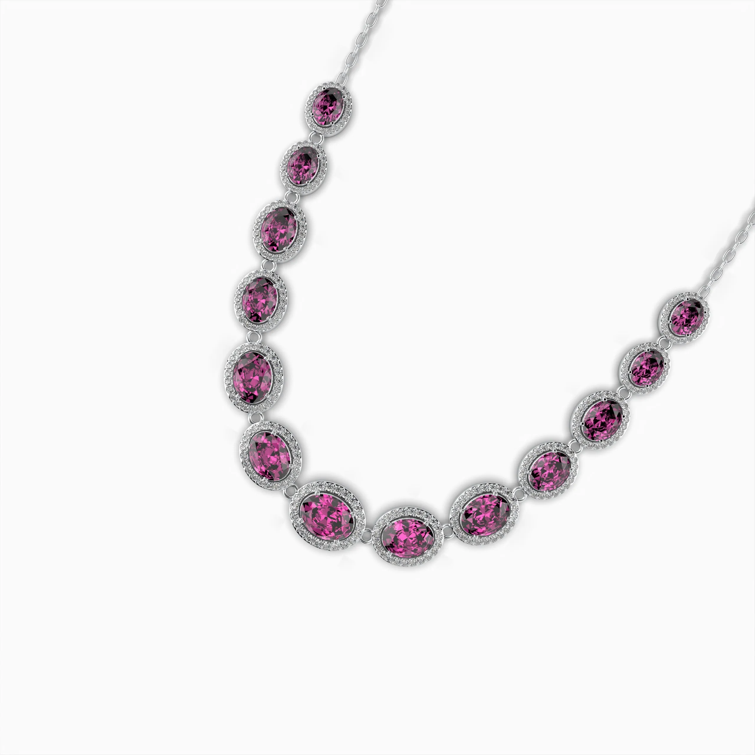 Pink Sapphire Necklace - Gala