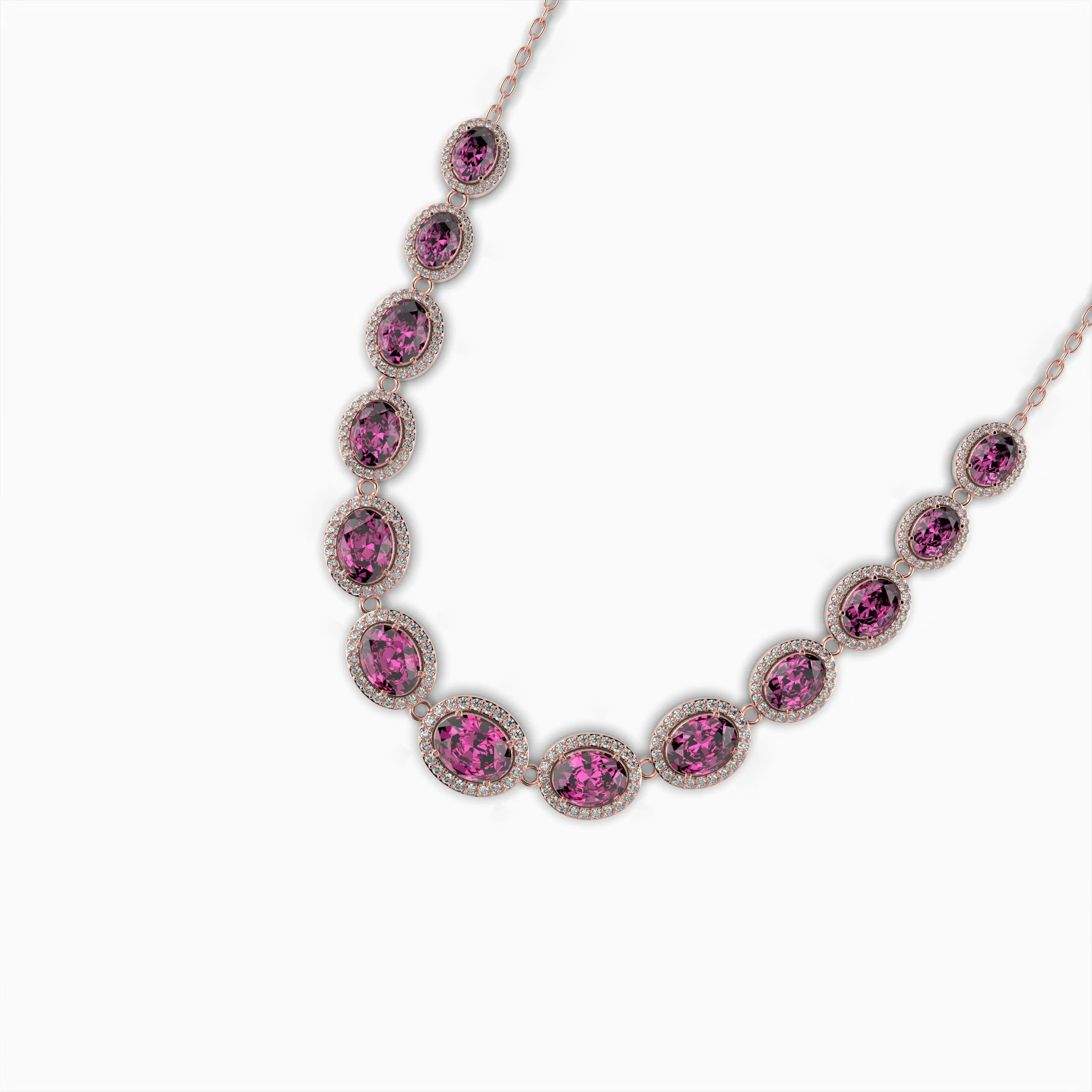 Pink Sapphire Necklace - Gala