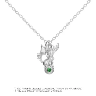 [Pokémon]Leafeon & Pokéball necklace platinium