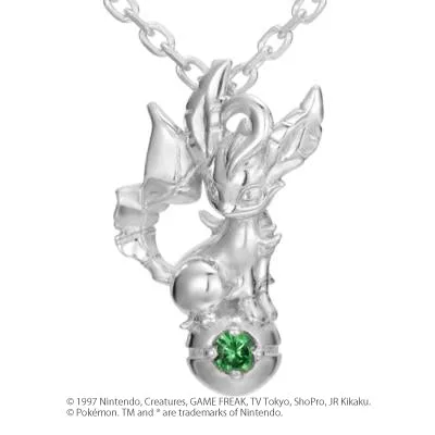 [Pokémon]Leafeon & Pokéball necklace platinium