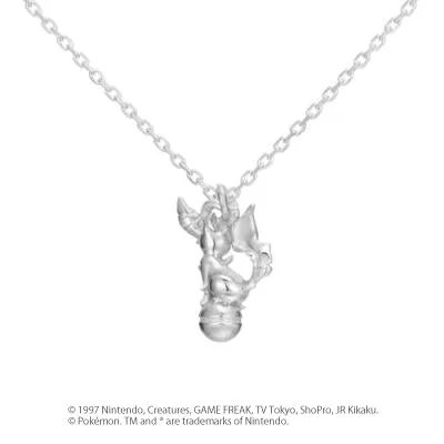 [Pokémon]Leafeon & Pokéball necklace platinium