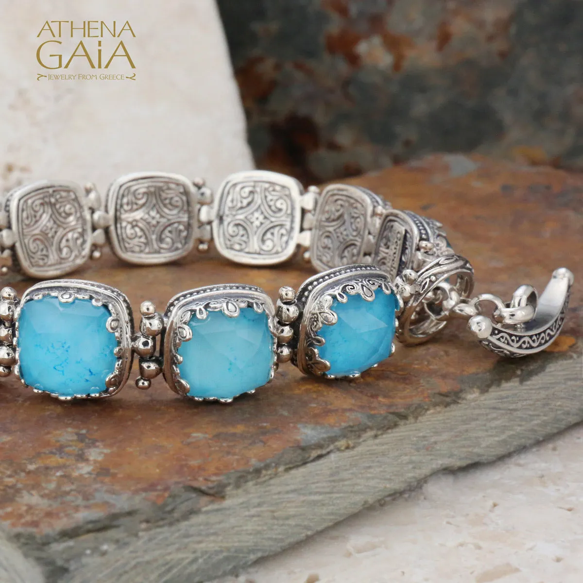 Pop Rocks Small Stone Link Bracelet