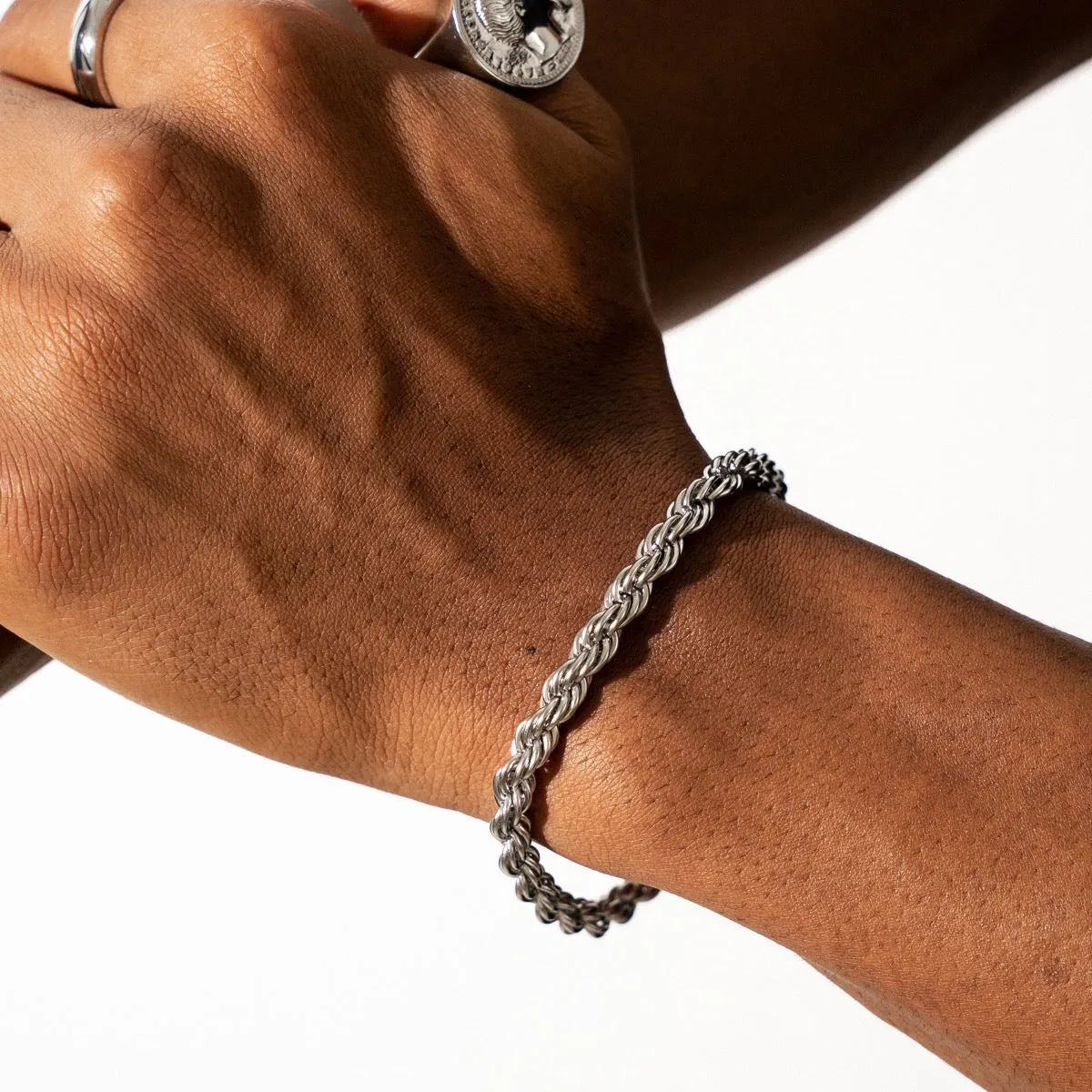Rope Chain Bracelet - Silver