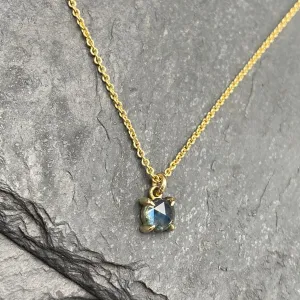 Rose Cut Sapphire Necklace
