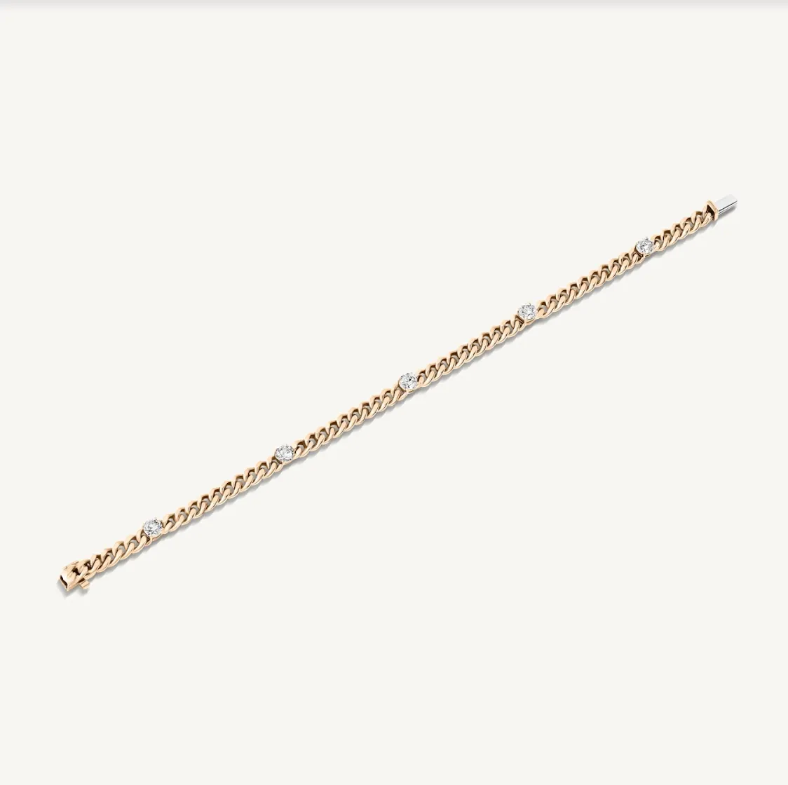 Round Diamond Chain Bracelet
