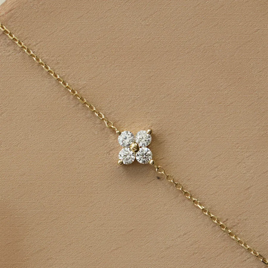 S925 Silver Gilded Sterling  Bracelet For Women