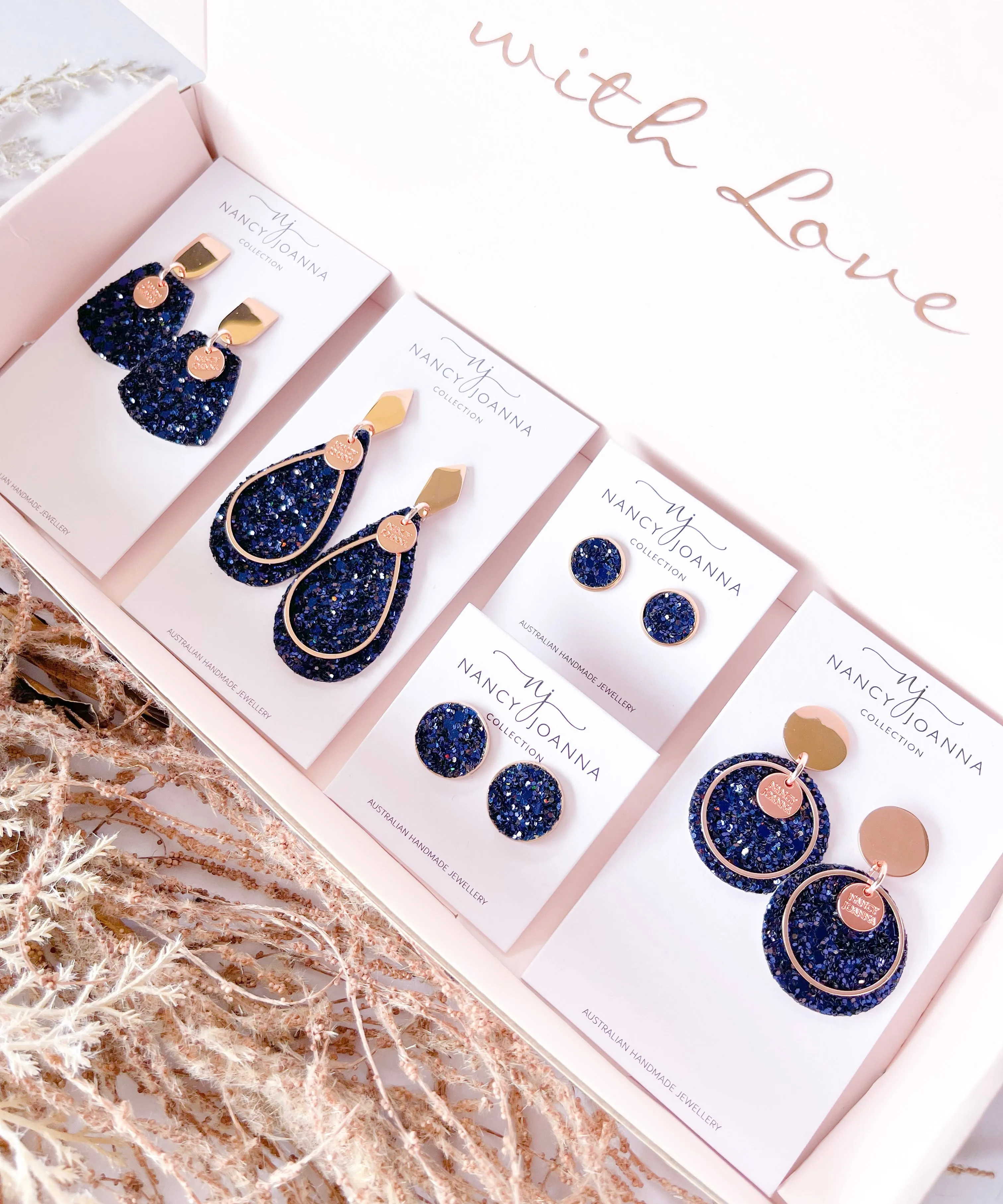 Sapphire Sparkle Teardrops