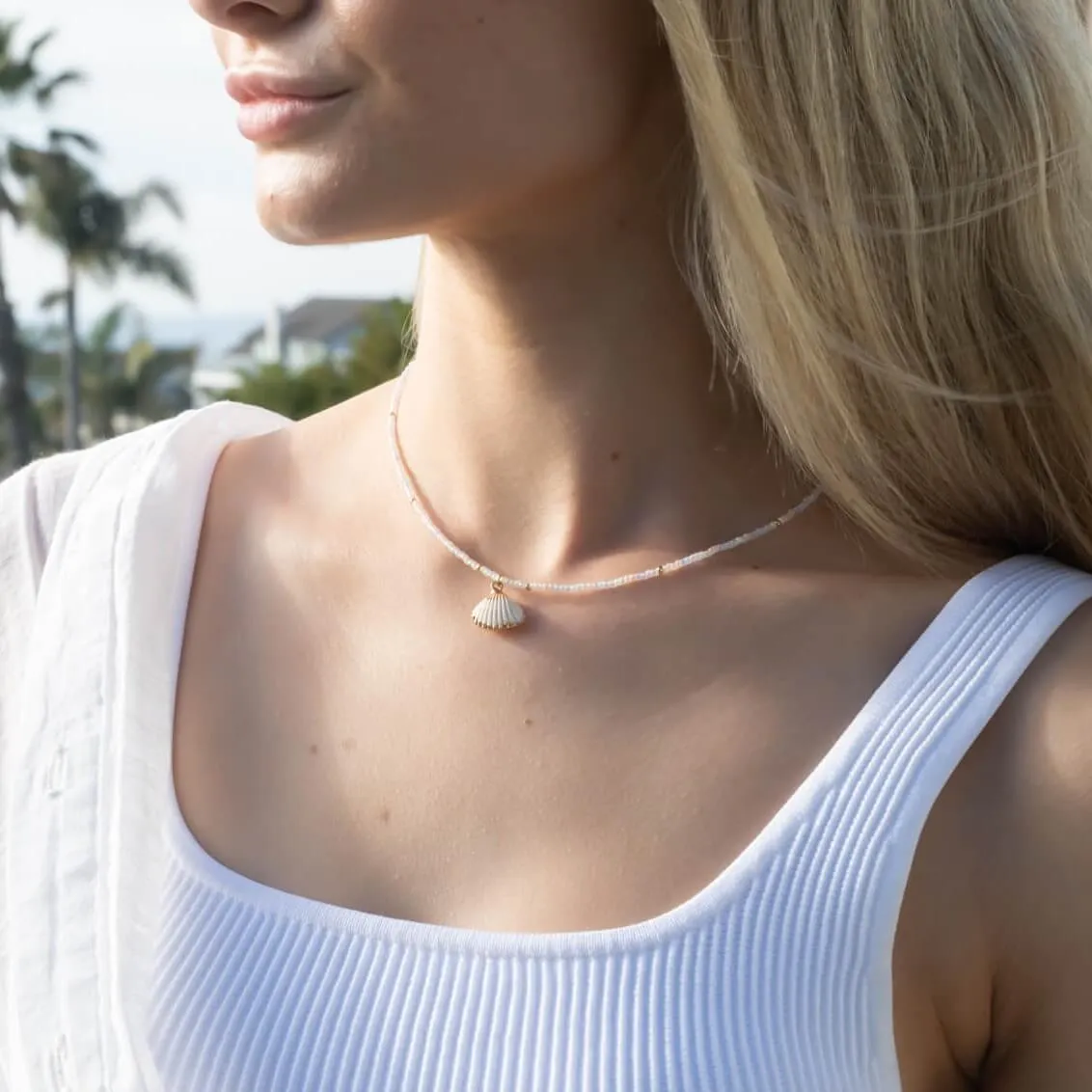 Seashell Beaded Necklace