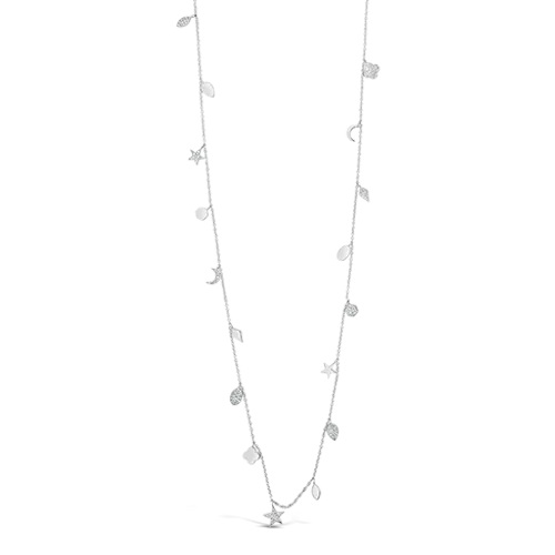 Stars, Moons & Clover Diamond Necklace