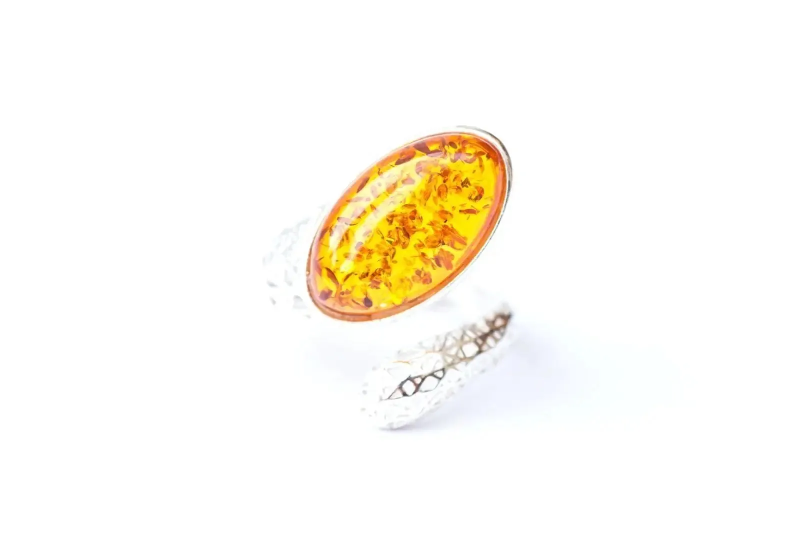 Statement Amber Snake Ring